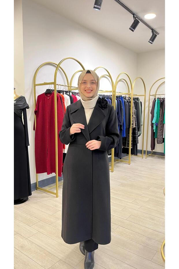 Kadın Kaban - Taş & Siyah - 2