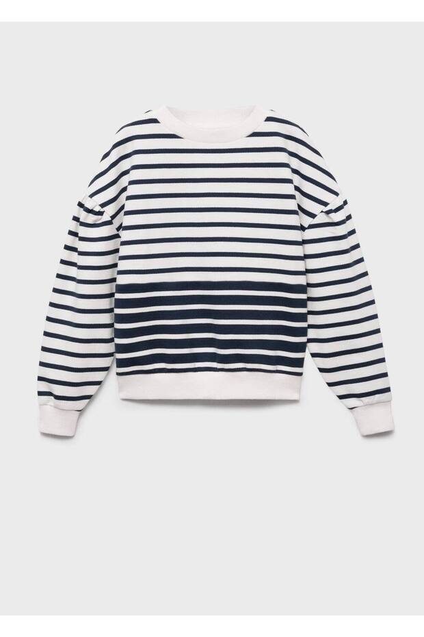 Stripe Patterned Sweatshirt - 1