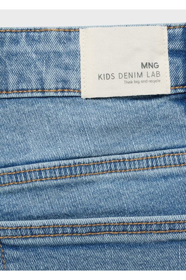 Denim bermuda şort - 4