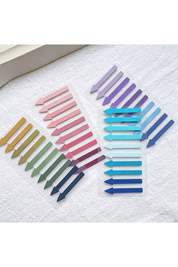 4'lü Pastel Renkler Ok Yapışkanlı Postit İşaretleyici Ayraç Seti 800 Yaprak - 5