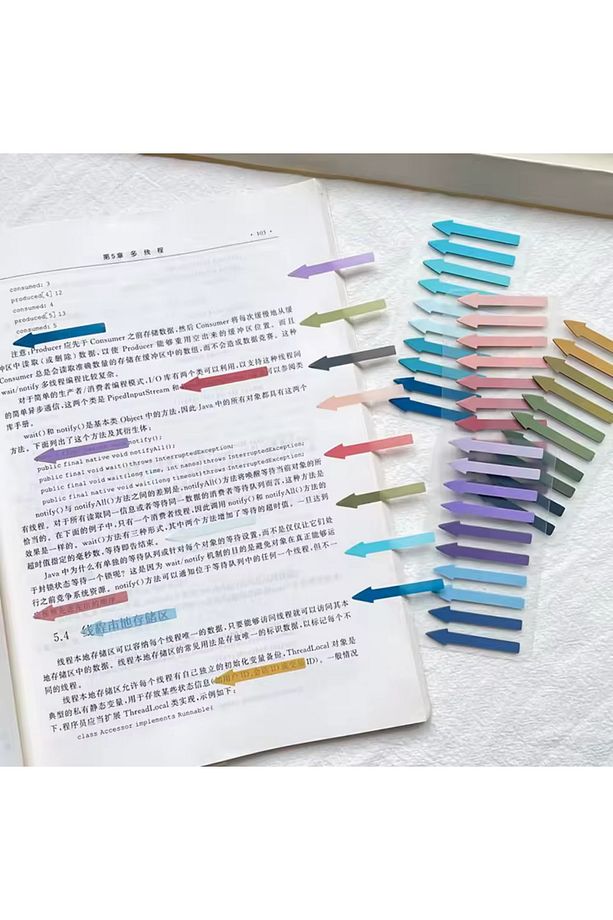 4'lü Pastel Renkler Ok Yapışkanlı Postit İşaretleyici Ayraç Seti 800 Yaprak - 4