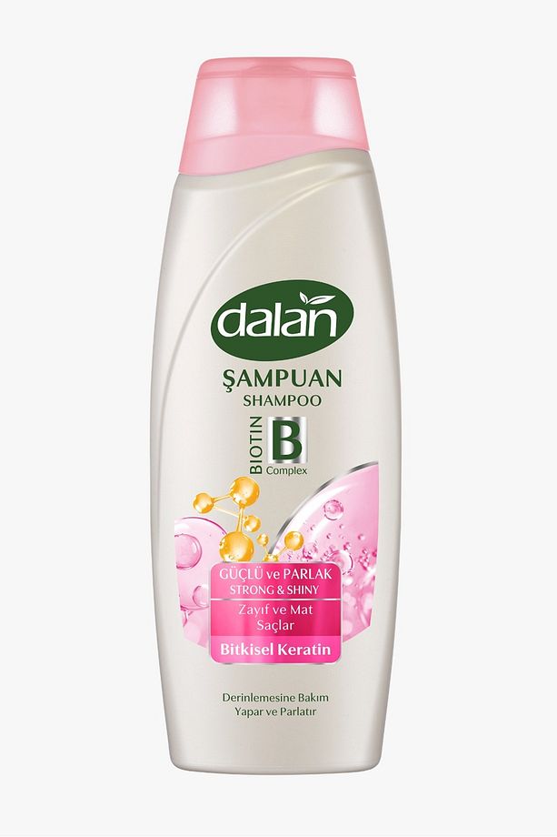 şampuan güçlü ve parlak bitkisel keratin 450 ml x 6 adet - 1