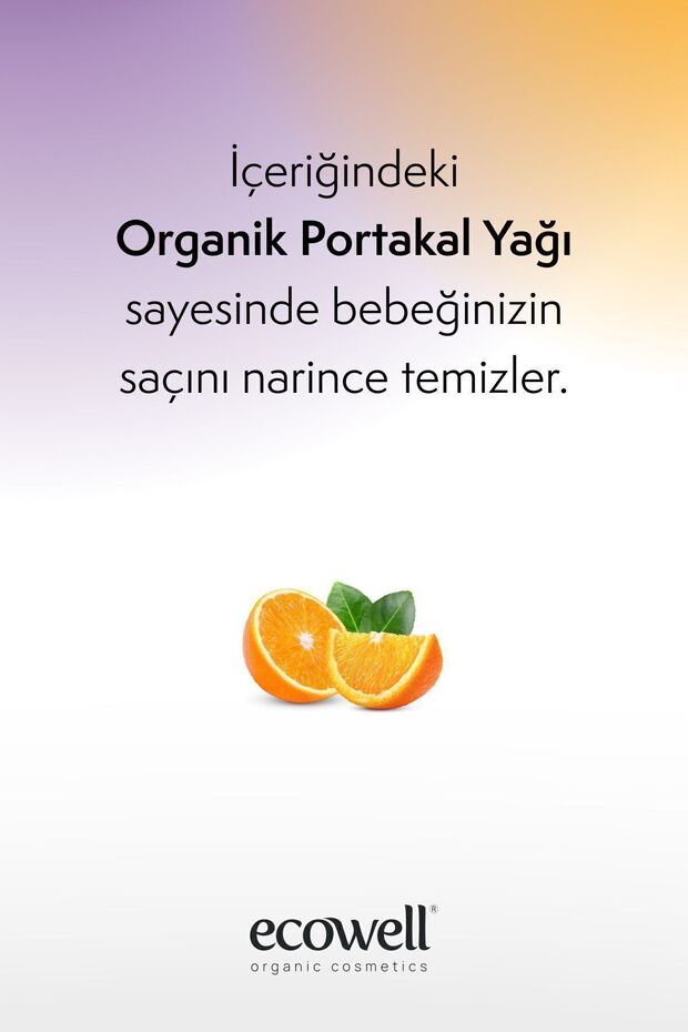 Organik Sertifikalı Göz Yakmayan Yenidoğan, Bebek Ve Çocuk Bitkisel Şampuanı, Saç Ve Vücut, 300 ml - 3