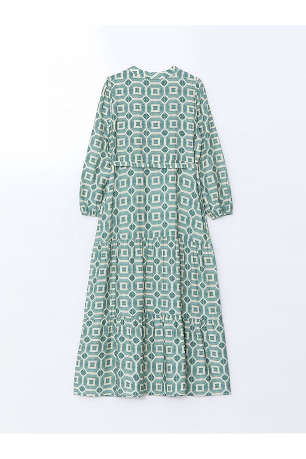 LCW Modest Hakim Yaka Desenli Kadın Elbise - 6