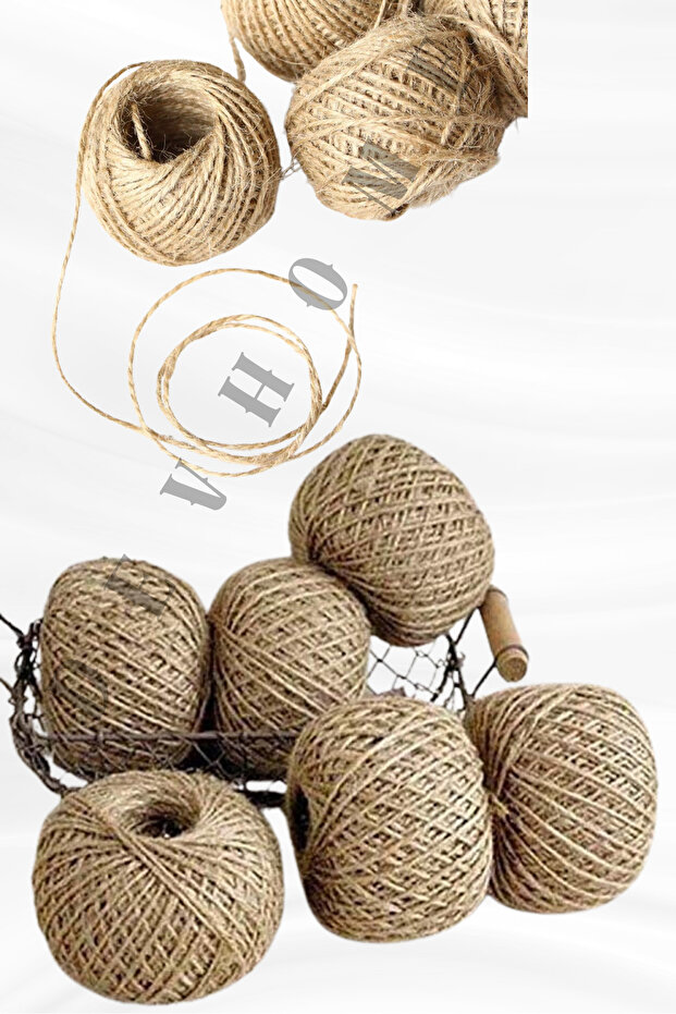 4 Pieces 100 MtJute String Whip String Hessian String Linen String - Wicker String Ornament Hobby Handcrafted Ornament Jute String - 5