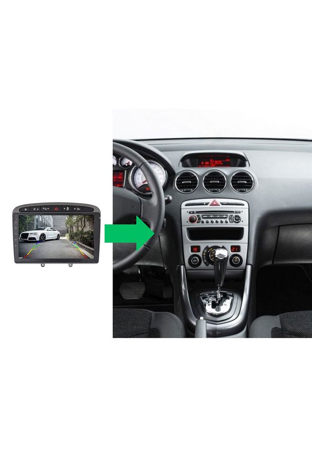 Peugeot 308-408 Araç Multimedya Android Ekran Carplay Navigasyon Double Teyp 2+32 9" 08-13 Gri BLUEW - 5