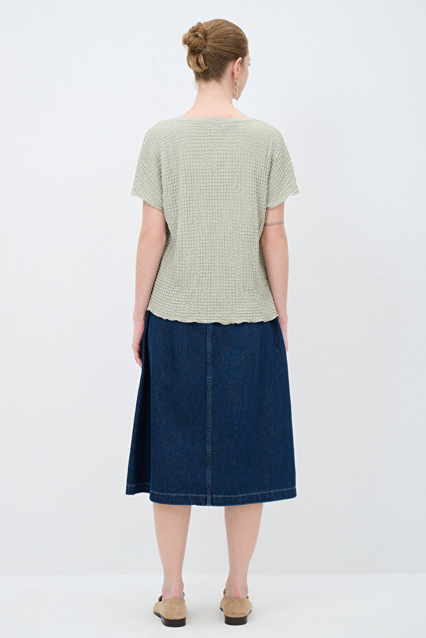 Kısa Kollu Bluz - 6