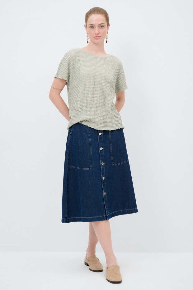 Kısa Kollu Bluz - 4