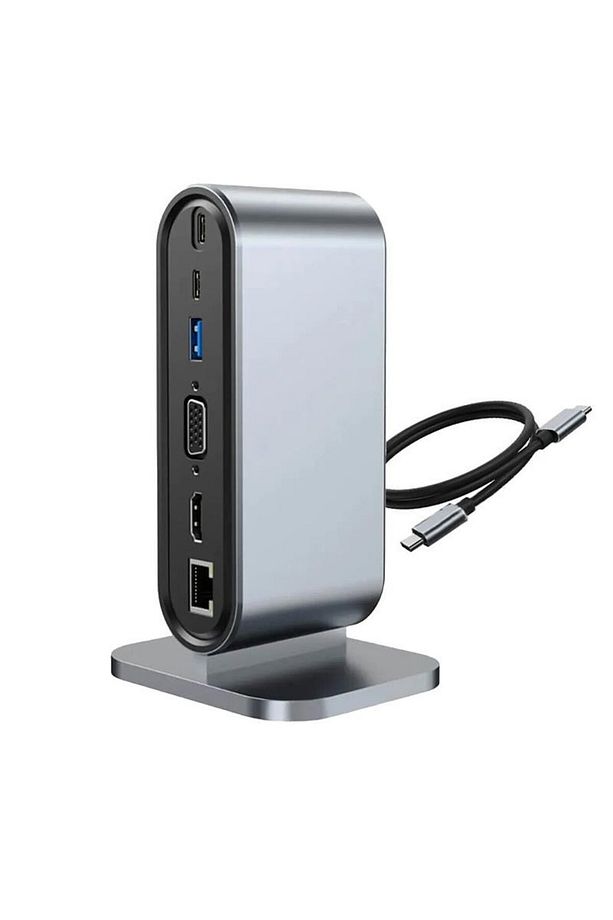 USB HUB12'si 1 Arada Dock, HDMI 4K, 100Mbps Ethernet, 3 x USB-A 3.0 ve 100W USB - ZR773 - 2