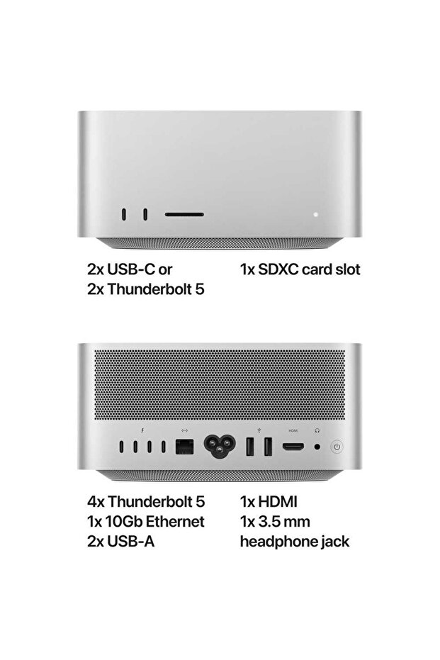 Mac Studio:Apple M4 Max chip with 14‐core CPU 32‐core GPU 36GB 512GB Eng/Arb KB (2025) - 5