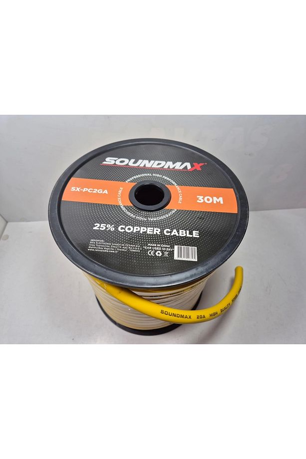 Amfi Güç Kablosu 2GA – 6 Metre - %25 Bakır – 2GA Anfi Power Kablosu - 6 Mt - 2