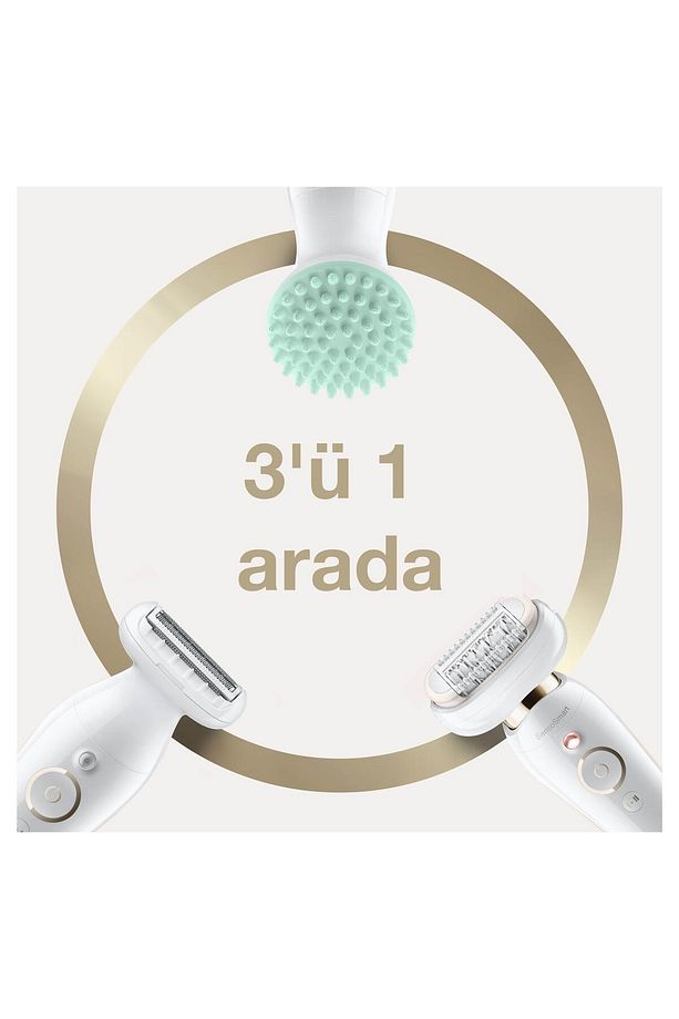 Silk-épil 9 Flex 9020 Sensosmart Kablosuz Islak & Kuru 3'ü 1 Arada Epilatör - 5