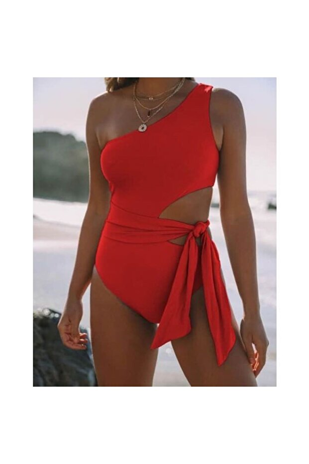 Tek Omuzlu Bağlamalı Mayo DB200803MA - 1