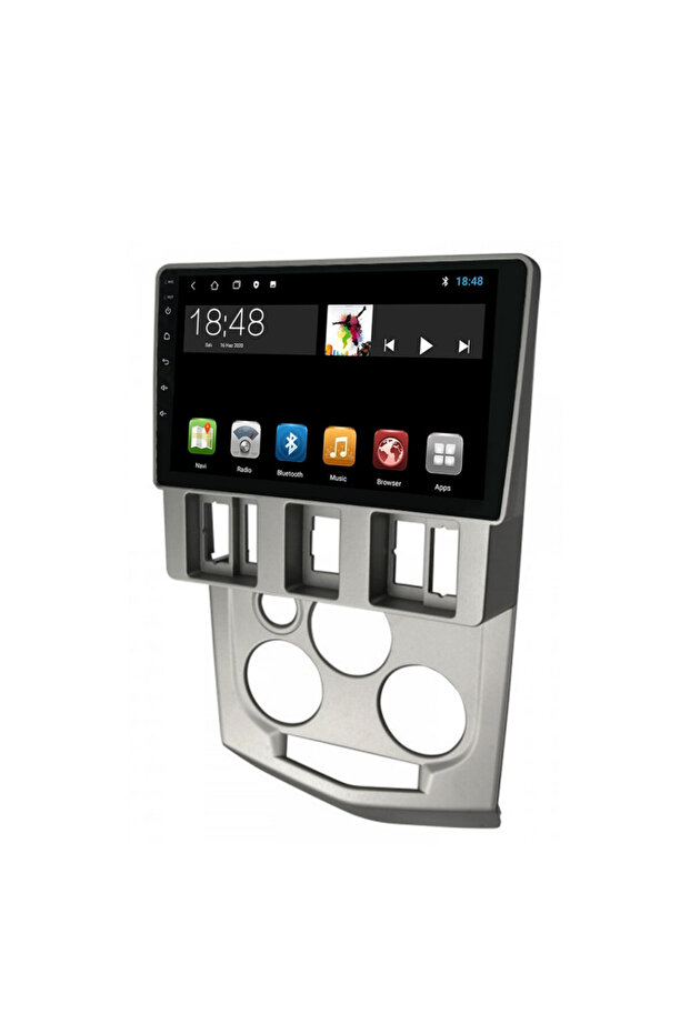 Dacia Logan Araç Multimedya Android Ekran Carplay Navigasyon Double Teyp 4+64 9" 04-09 Silver BLUEWA - 2