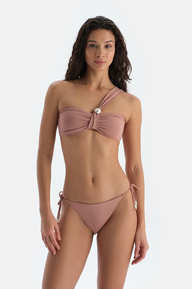 Καφέ στράπλες μπικίνι τοπ - 4