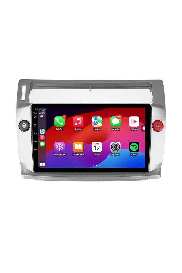 Citroën C4 Araç Multimedya Android Ekran Carplay Double Teyp Navigasyon 4+64 9" 05-11 Silver BLUEWAY - 2