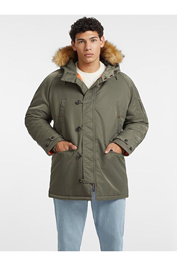 Jeans Erkek Parka - 1