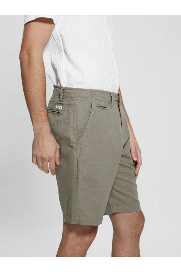 Eco Erkek Pamuk Keten Regular Fit Şort - 3