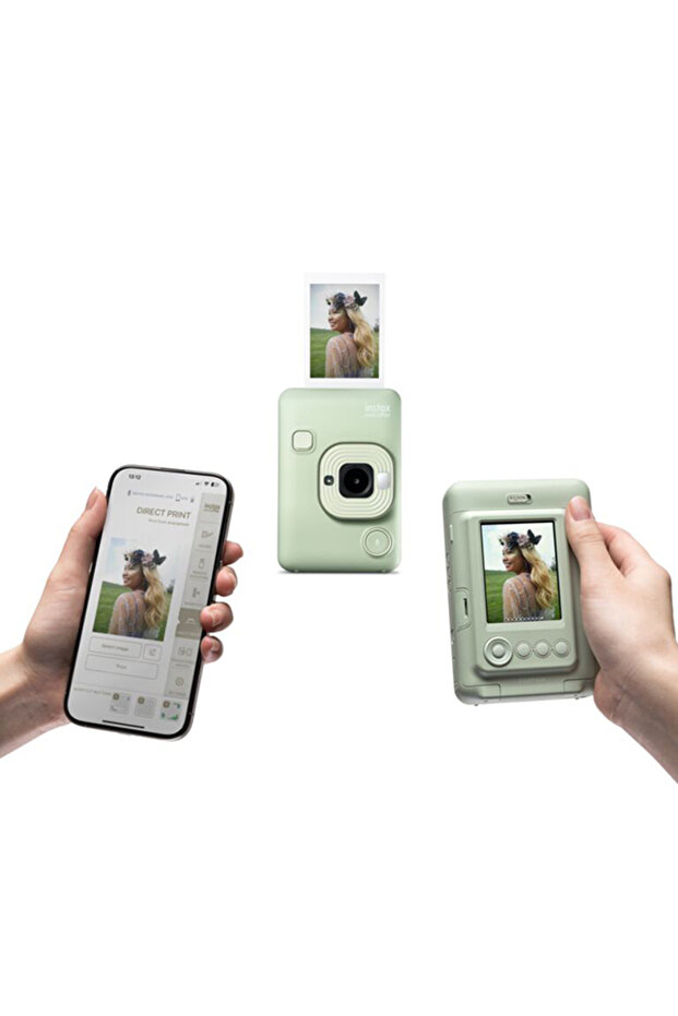 كاميرا INSTAX Mini LIPLAY الهجينة الفورية - (أخضر ماتشا) - 7