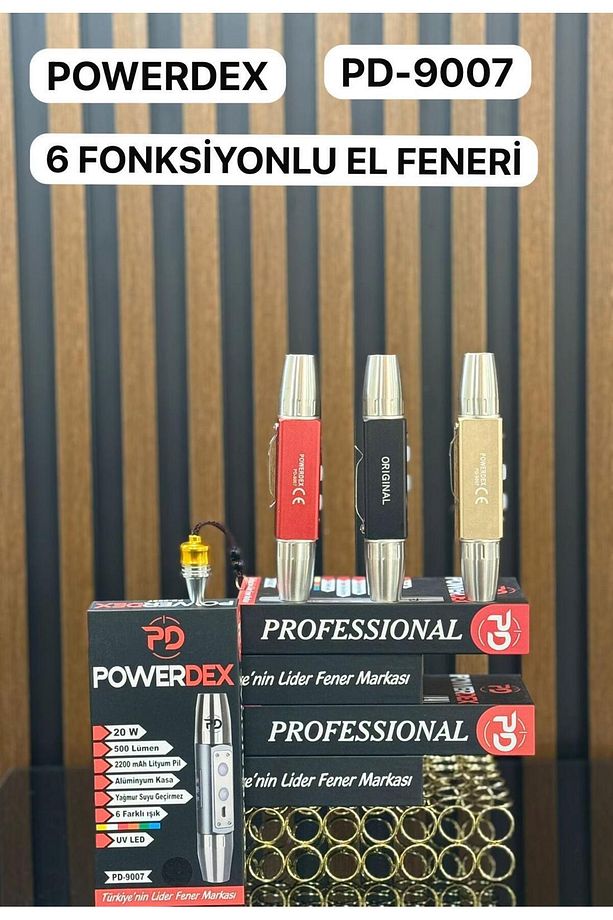 Pd-9007 20 Watt 500 Lümen Ultraviyole Led Şarjlı El Feneri - 1