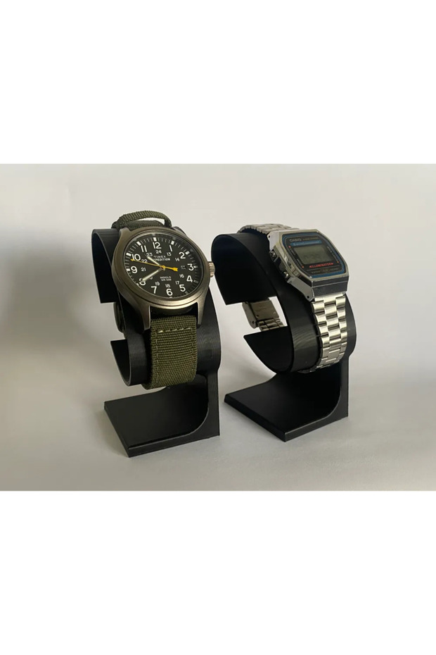 Modern Black Watch Stand