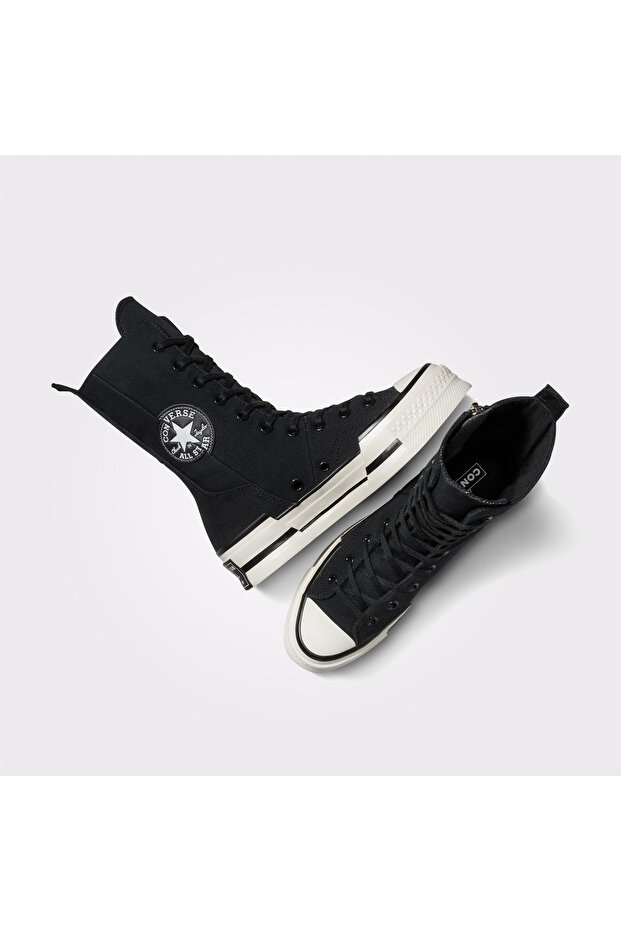 Chuck 70 Plus Unisex Siyah Platform Sneaker - 7