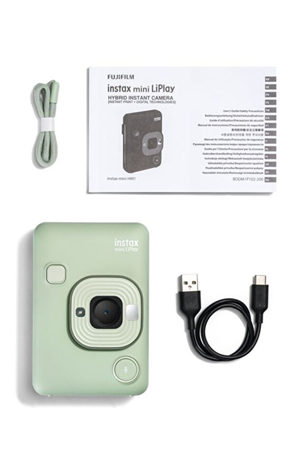 كاميرا INSTAX Mini LIPLAY الهجينة الفورية - (أخضر ماتشا) - 8