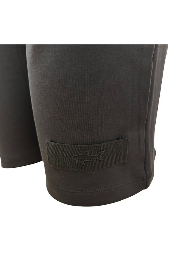 Erkek Beli Lastikli Logolu Regular Fit Pamuklu Siyah Şort 25411850-011 - 3