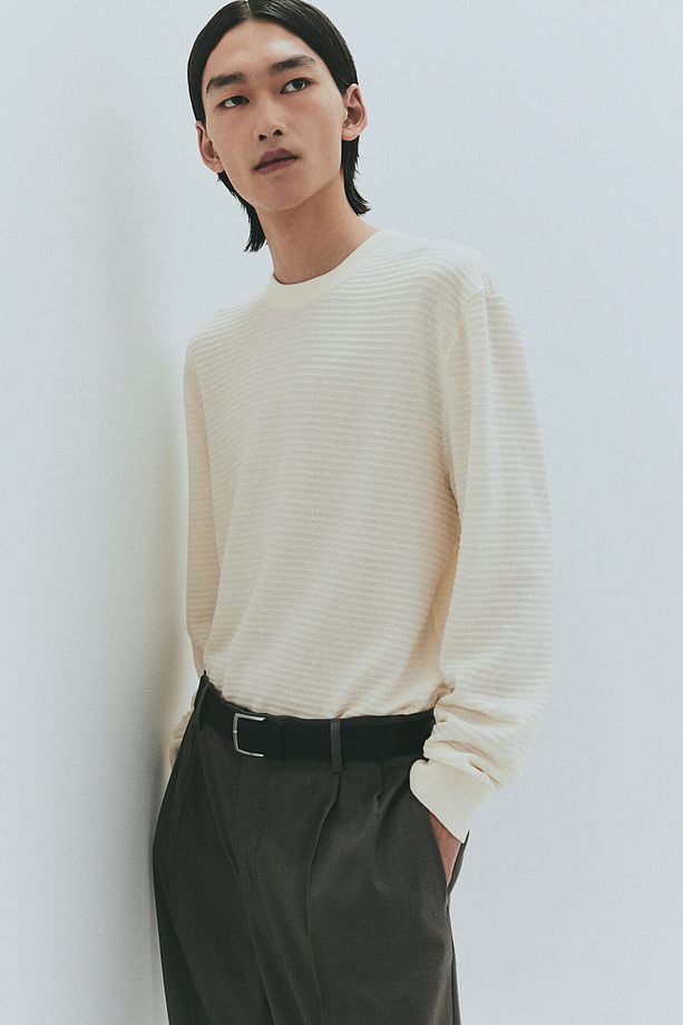 Tekstüre Triko Kazak Regular Fit - 1
