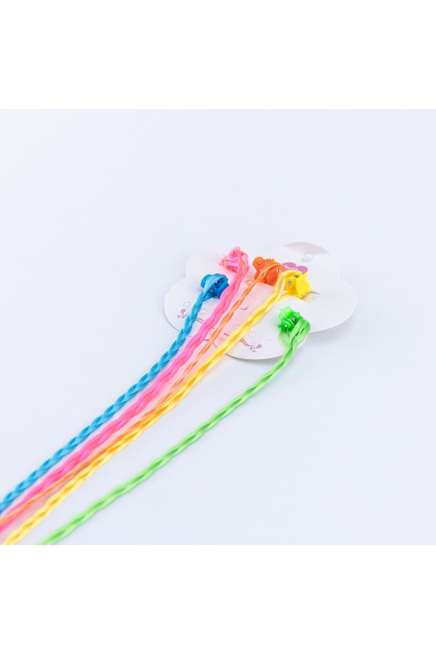 5 Color Hair Hairpiece Braid Ornament, Hair Rope Blue Yellow Green