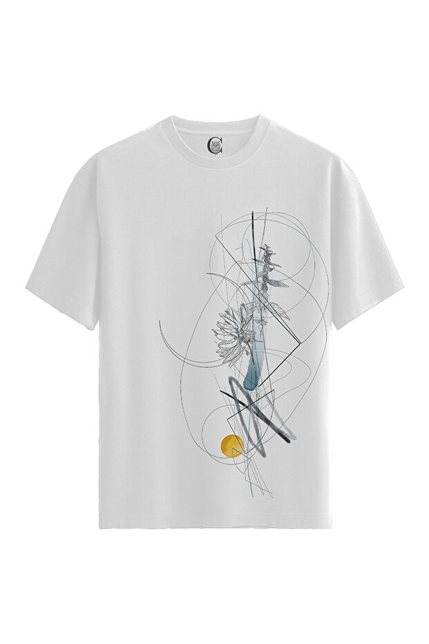 Abstract Nature - 100% Cotton Women's White T-Shirt - Premium Quality