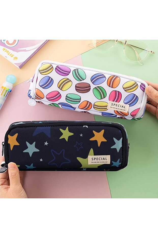 حقيبة أقلام رصاص كبيرة الحجم ذات 3 حجرات B - 6