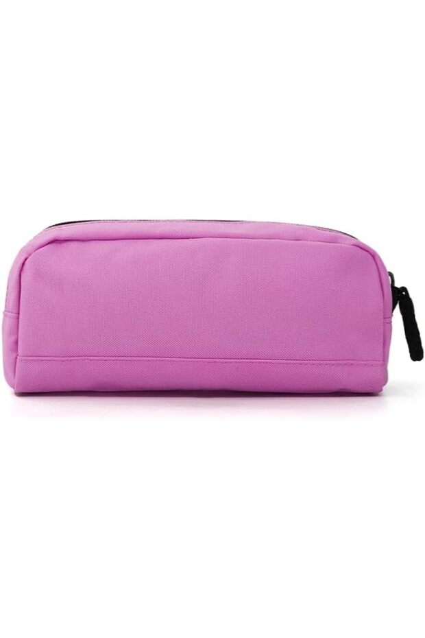 Pencil Case Geometric Shape Pink Black - 2