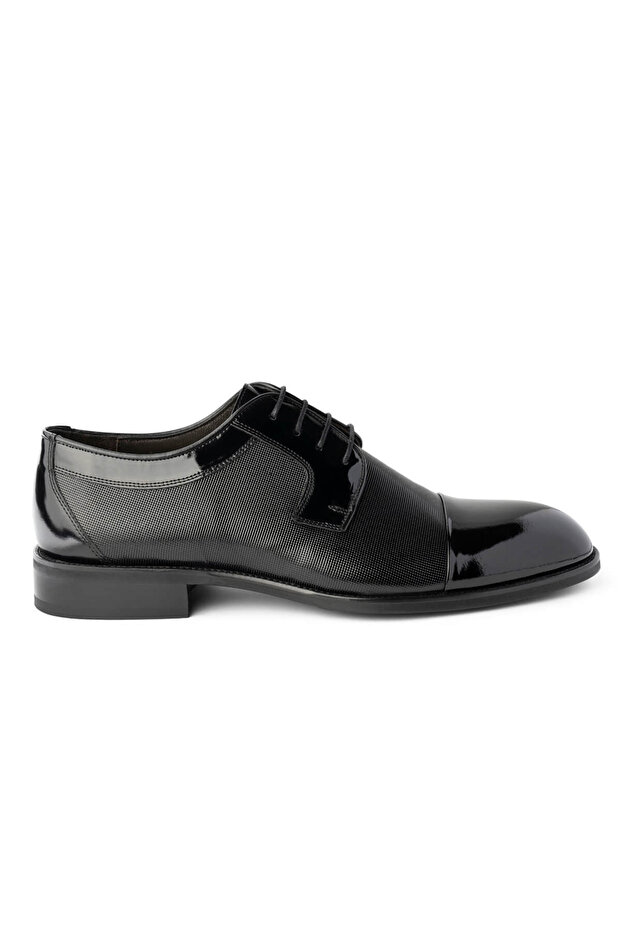 Black Classic Lace-up Leather Shoes