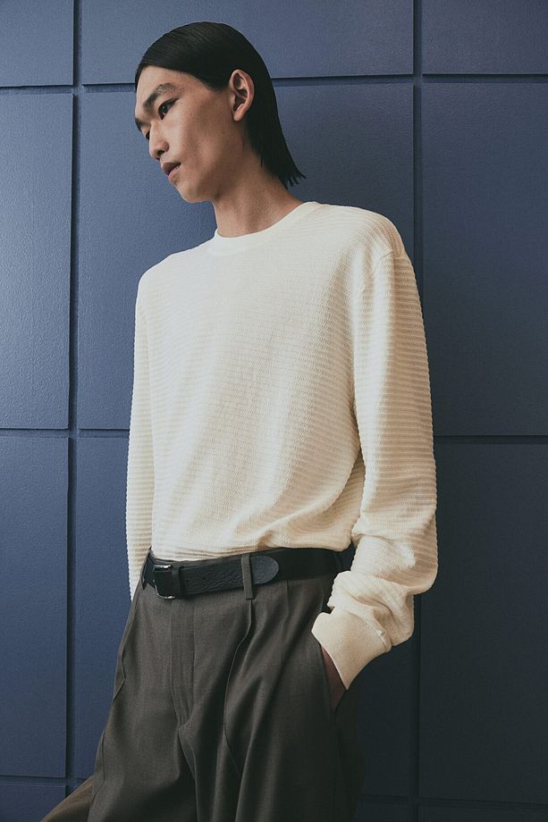Tekstüre Triko Kazak Regular Fit - 2
