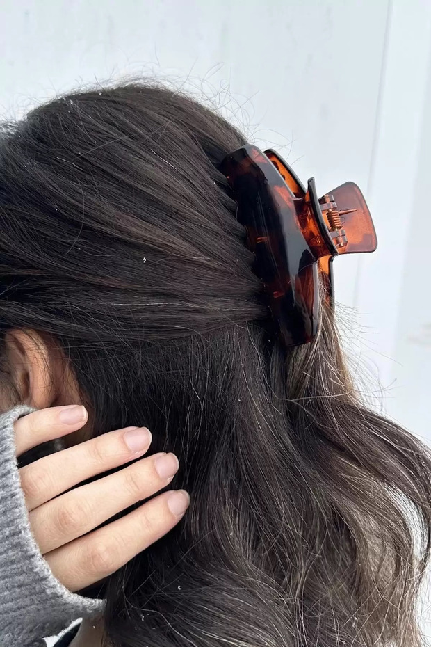 مشبك مزلاج سميك منقوش بنقشة الفهد الأحمر - 1