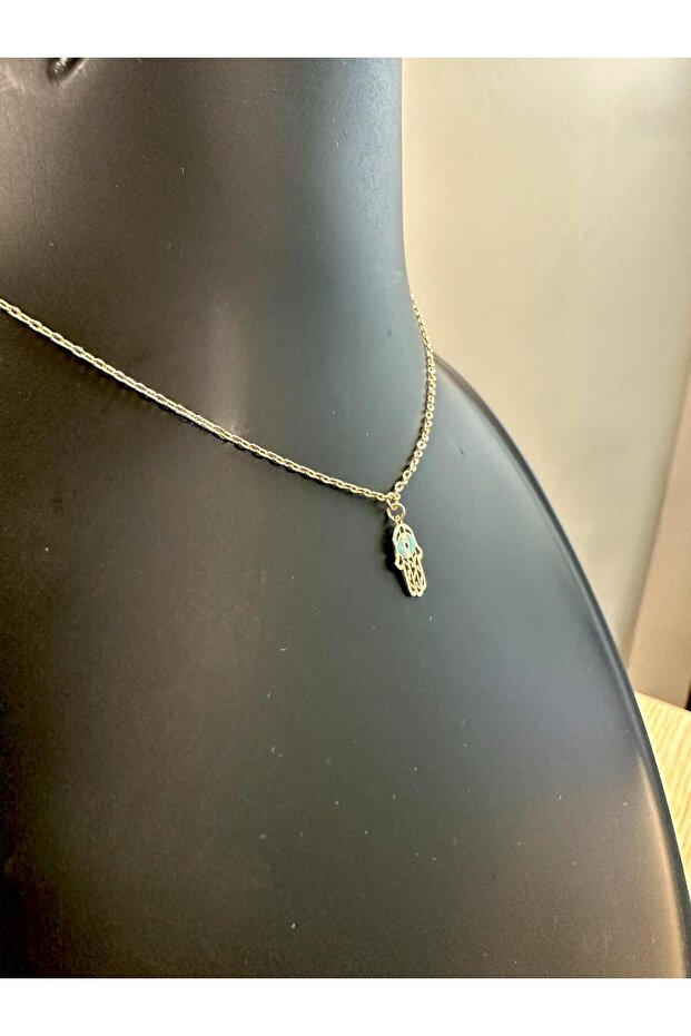 18 AYAR ALTIN FATİMANIN ELİ KOLYE - 6