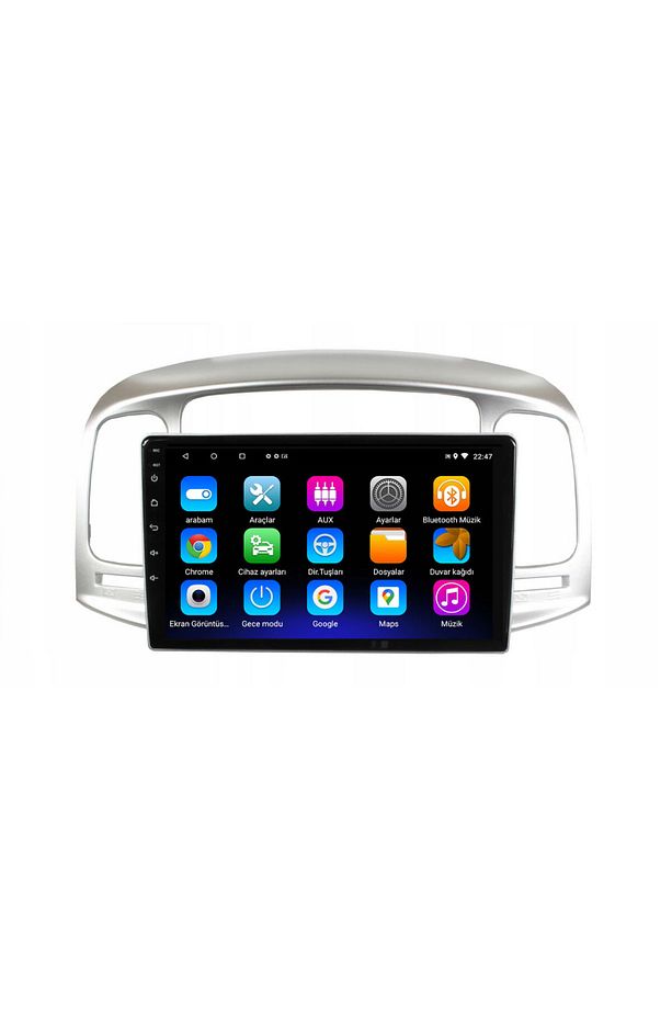 Hyundai Accent Era Araç Multimedya Android Ekran Carplay Double Teyp 4+64 9" 06-12 Silver BLUEWAY - 3
