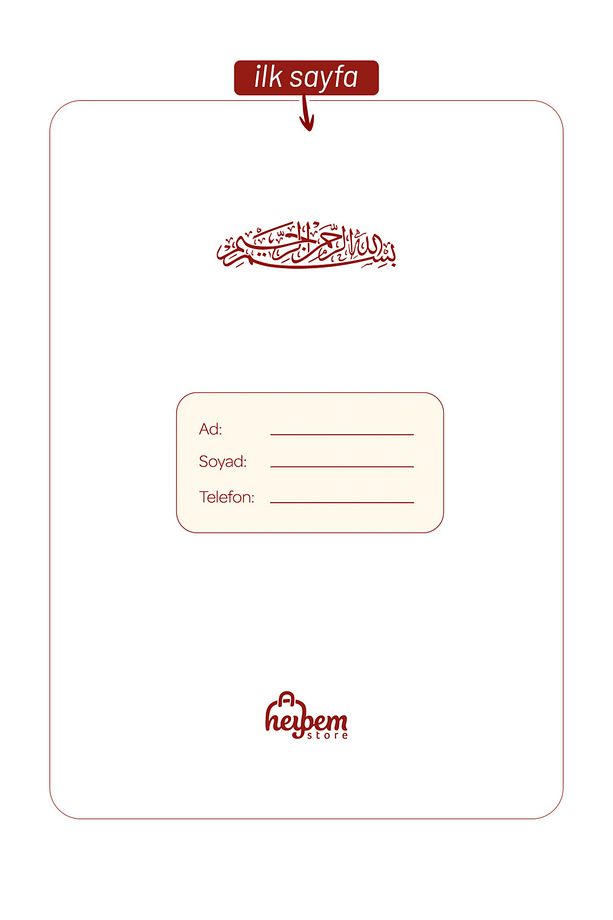 ''OL'' DER VE OLUR. A5 Defter Ayet ve Hadis İçerikli - 2