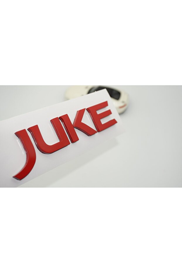شعار حروف صندوق السيارة Juke Red ABS 3M متوافق مع Nissan