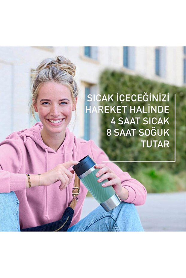 Travel Mug Easy Twist Termos - Yeşil - 0,36 Litre - 7