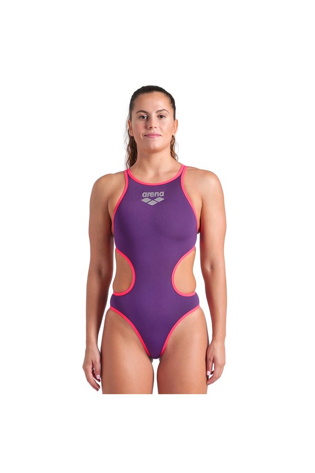 One Biglogo One Piece Women's Purple Swimwear 001198998