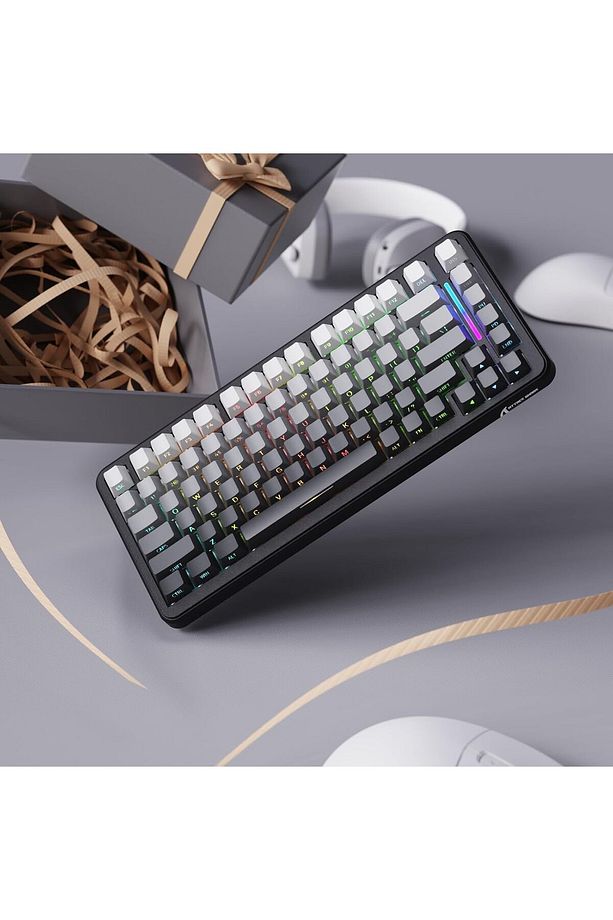 Attack Shark M86 Moonlit Night  RGB App Uygulamalı TriMode E-sports Profesyonel Gaming Oyuncu Klavye - 2