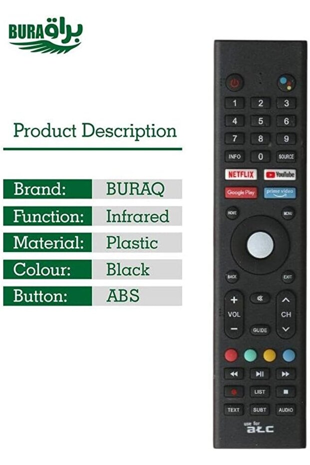 جهاز تحكم عن بعد بديل من هيتاشي لأجهزة تلفزيون هيتاشي الذكية LCD LED - 2