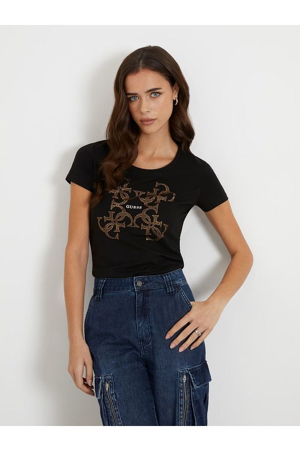 Ön logolu streç T-Shirt W4RI35J1314-25k - 1