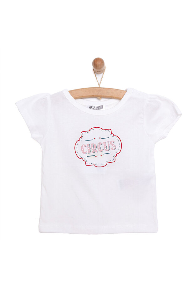HelloBaby Basic Baskılı Tshirt Kız Bebek - 1
