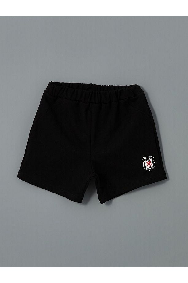 Beşiktaş Baskılı Erkek Bebek Şortlu Pijama Takım - 3