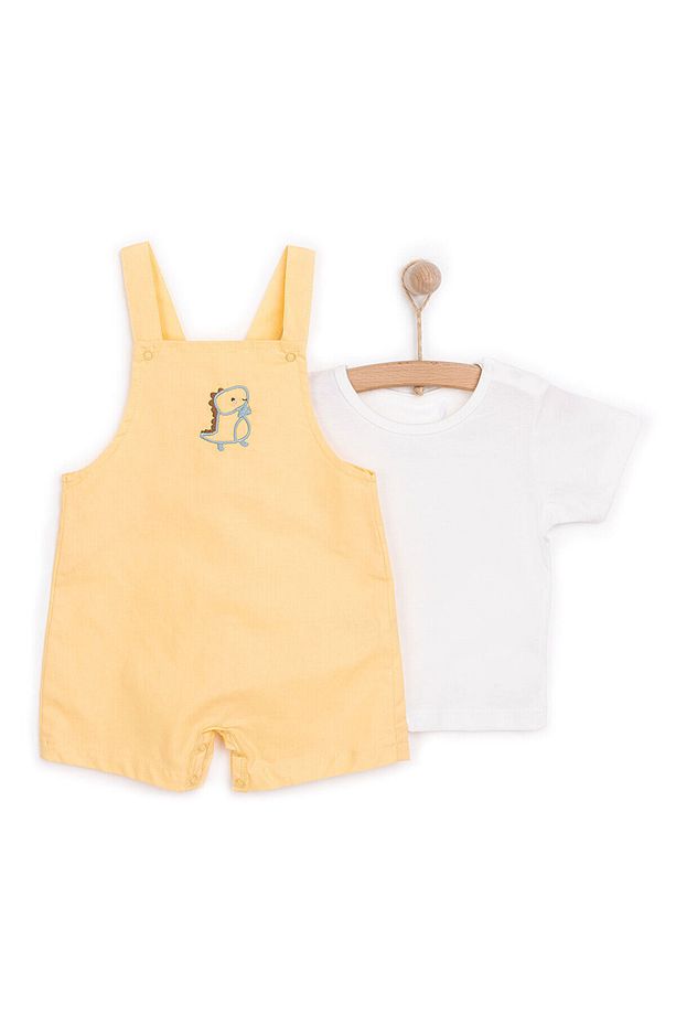 HelloBaby Erkek Şort Salopet-Tshirt Erkek Bebek - 3