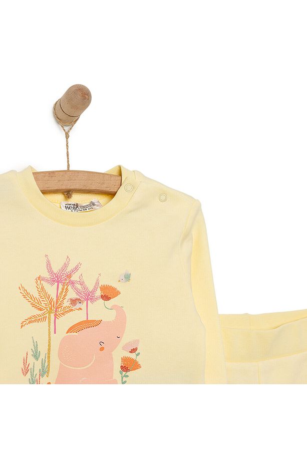 HelloBaby Basic Kız Fil Baskılı Eşofman Takımı Kız Bebek - 2