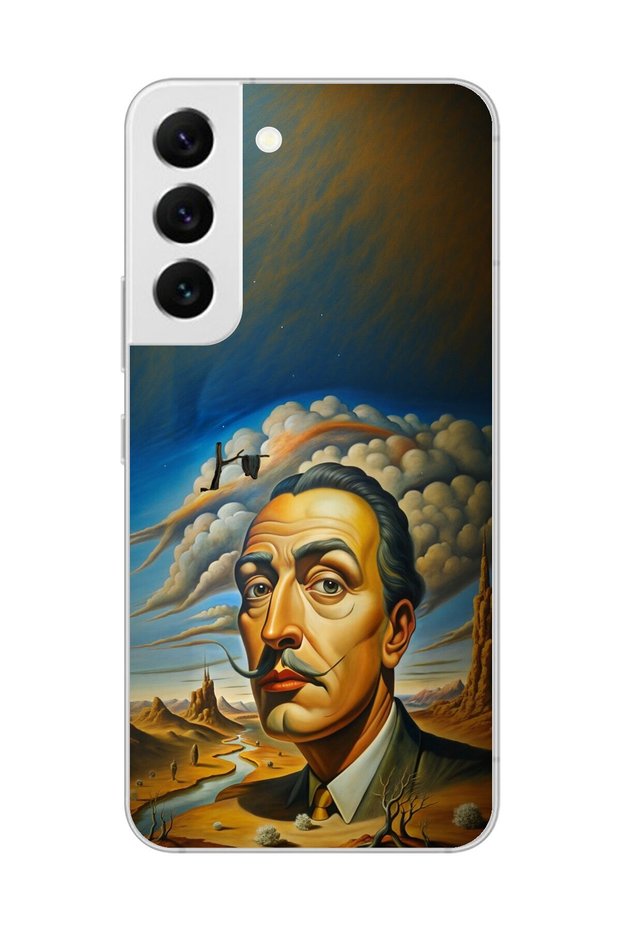 Samsung Galaxy S22 Compatible Transparent Case Salvador Dali Design